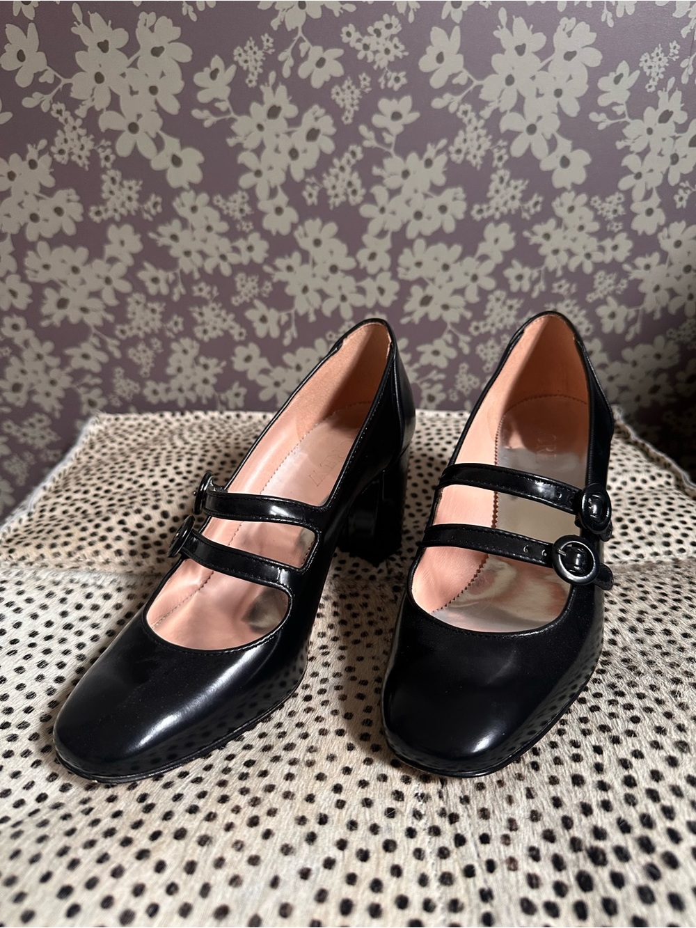 J. Crew Classic Black Mary Jane Block Heel Pumps - Women's
